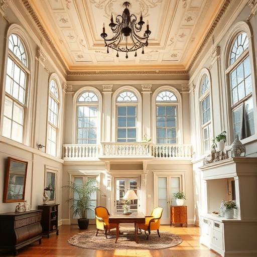 Bright and airy interior of a San Francisco Victorian house, highlighting its classic architecture.